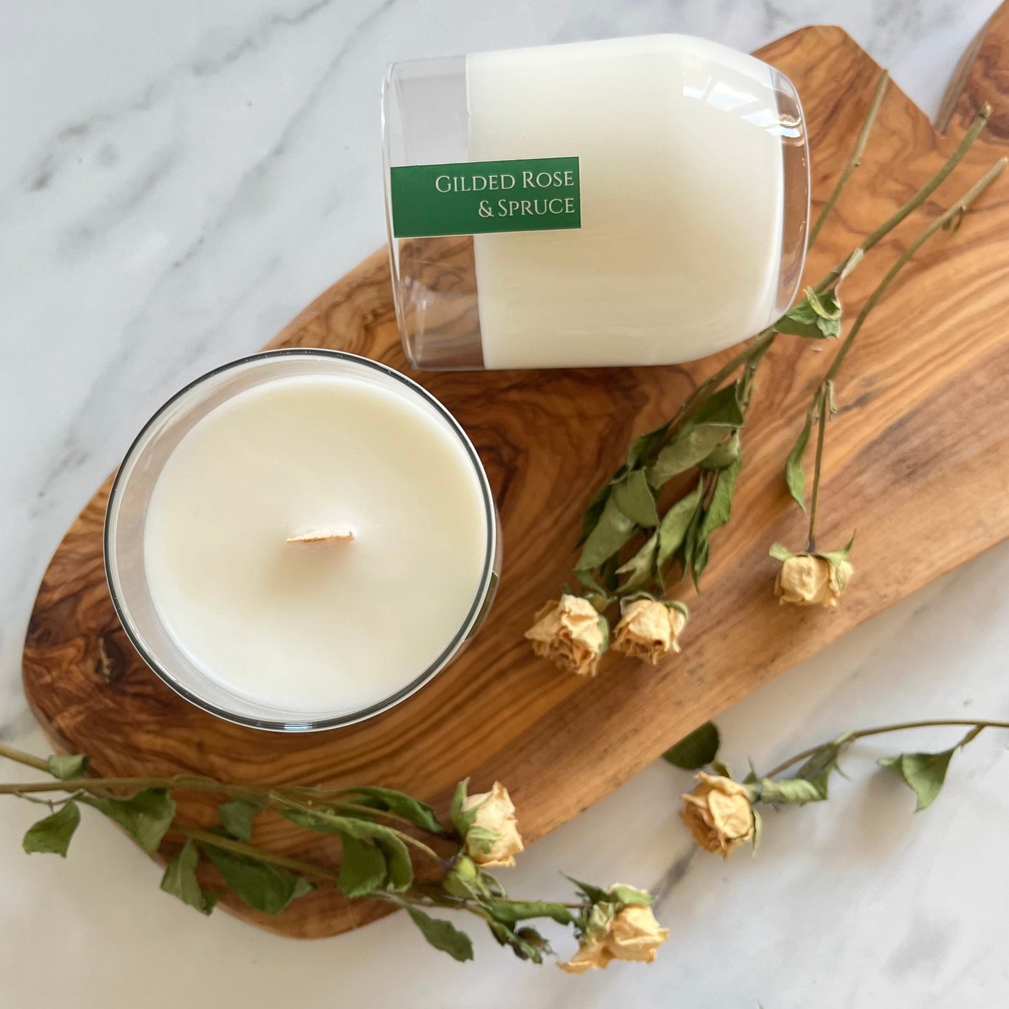 Gilded Rose & Spruce Fragrance Candle