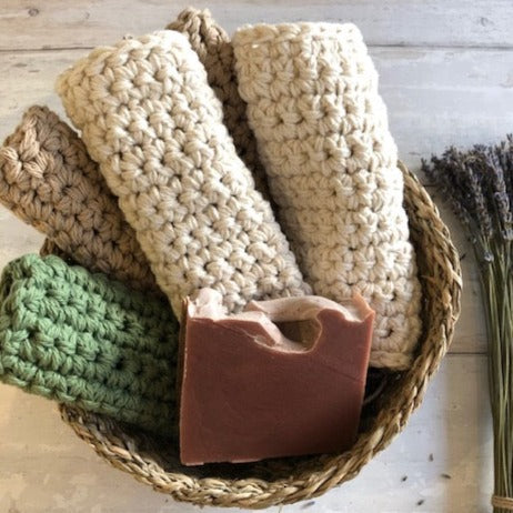Hand Crocheted Cotton Wash Cloth